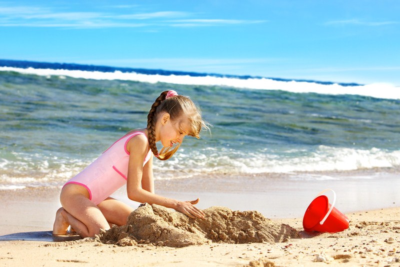 Sand begegnet uns schon als Kind