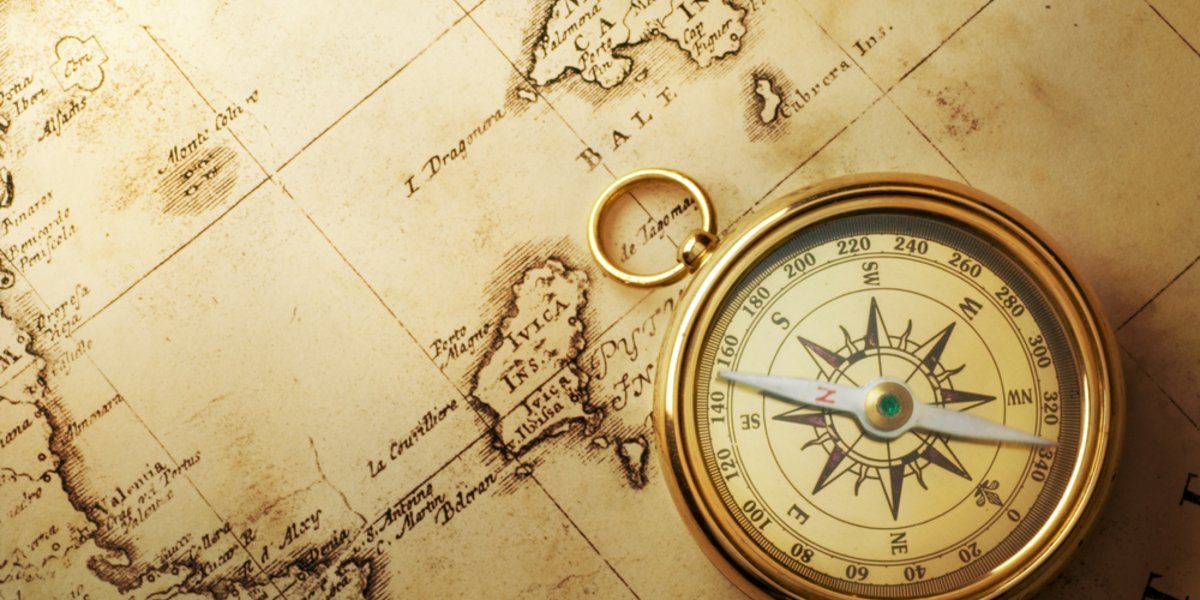 Kompass und Karte