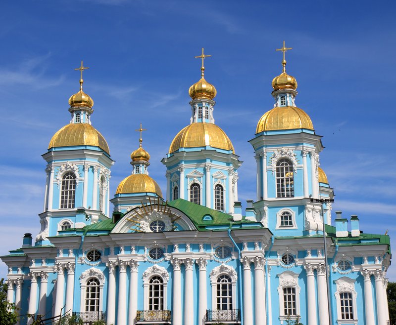 Die Nikolaus-Kathedrale in St. Petersburg