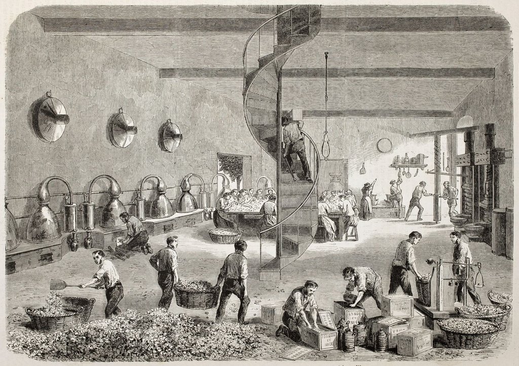 Historische Parfumherstellung