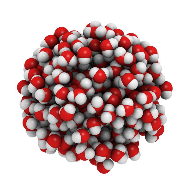 Wassermoleküle: Modell