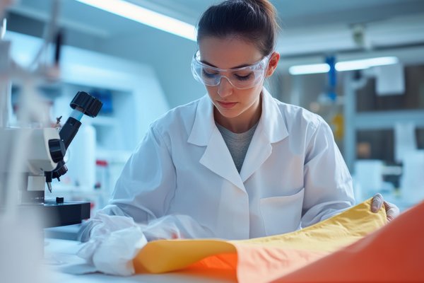 Laborantin Textil im Labor