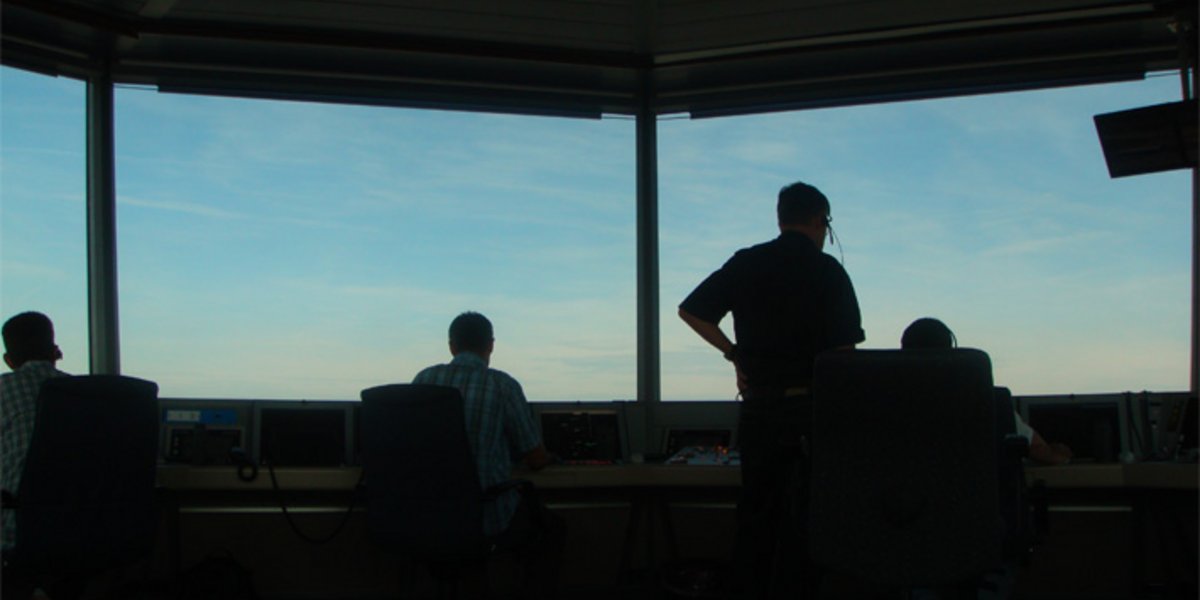 Im Kontrollturm auf dem Flughafen