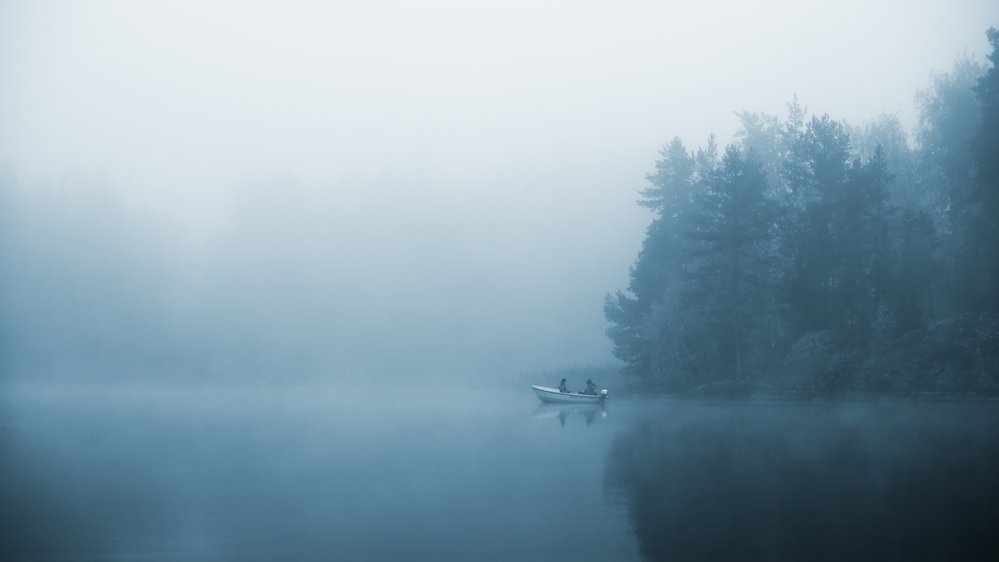 Brouillard sur l'eau
