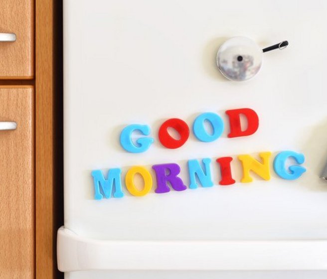 Aimants sur le frigo