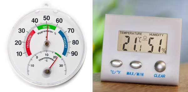 Hygrometer und Thermometer