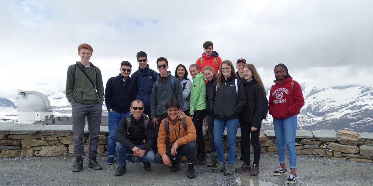 La classe 4AB sur le Gornergrat