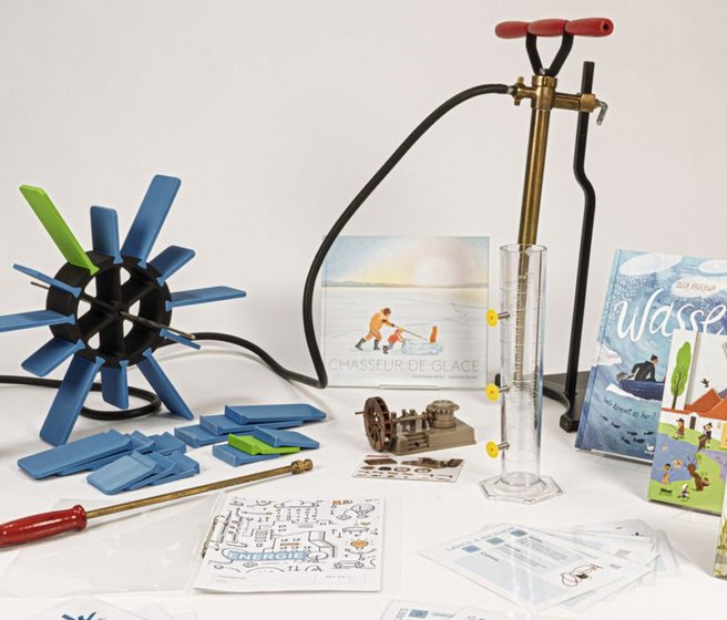 Contenu de la mallette sur l'énergie hydraulique