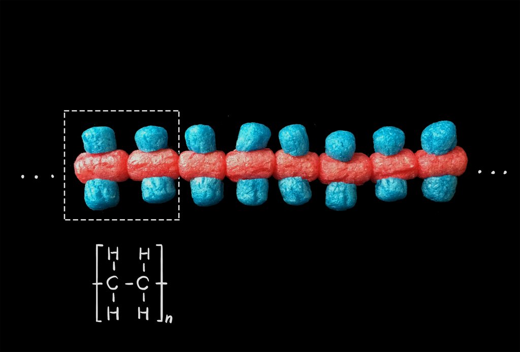 Modèle de polyéthylène en chips de maïs