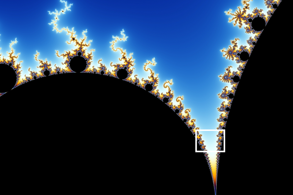 Mandelbrot-Menge, Zoom 1