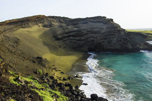 Oliv-grüner Strand