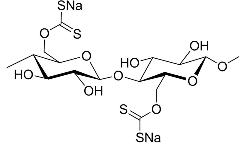 produit intermédiaire de la fabrication de viscose et de cellophane