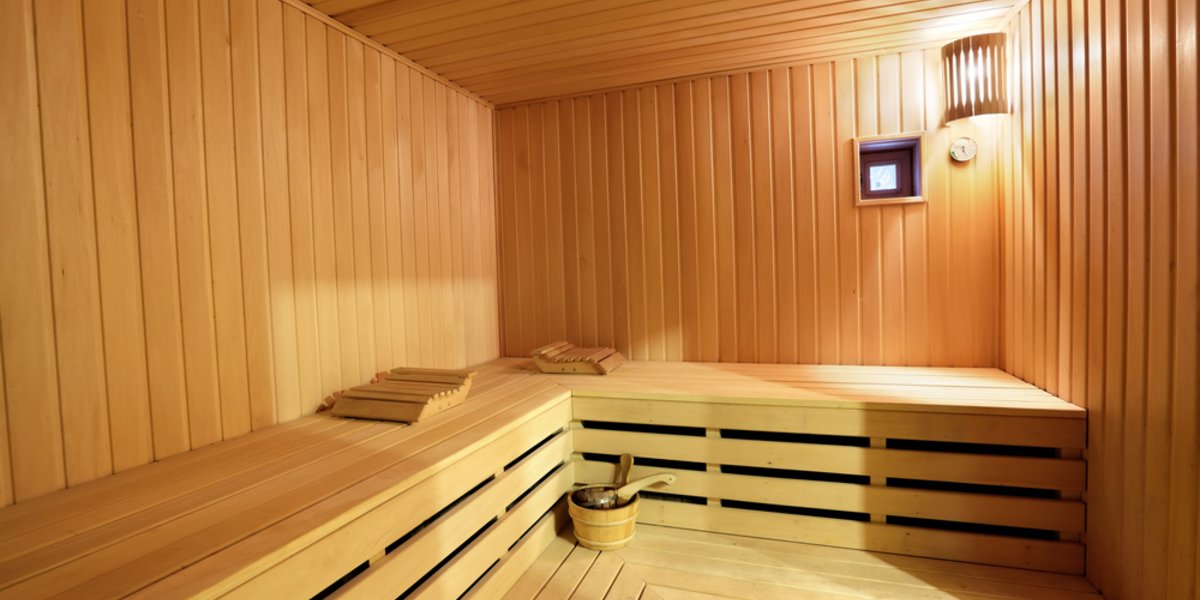 So sieht eine Sauna von innen aus