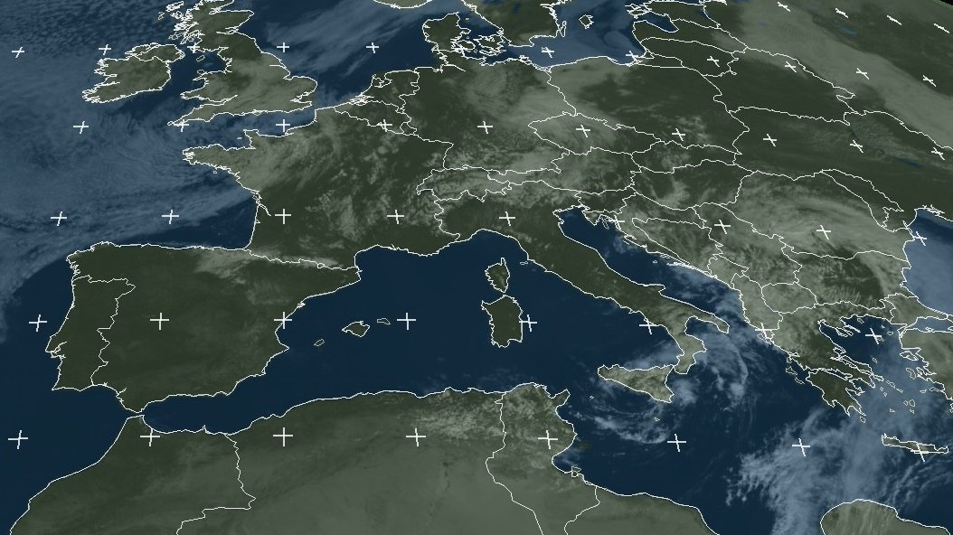 Satellitenbild von Europa