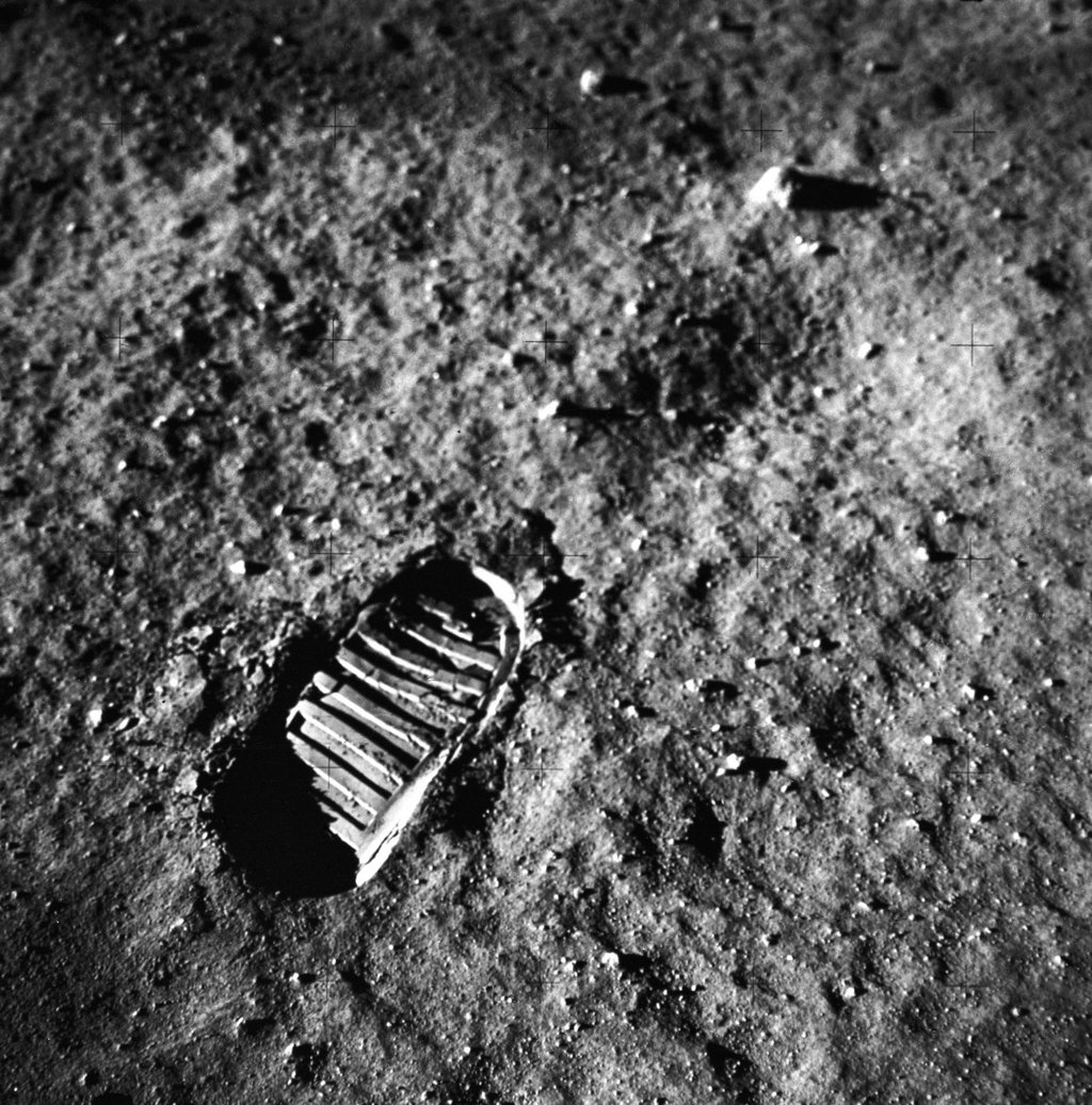 L'empreinte de Buzz Aldrin sur la Lune