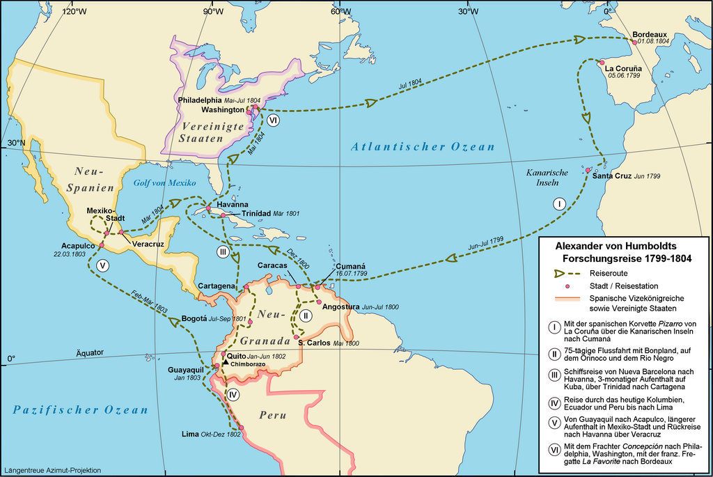 Alexander von Humboldts Expedition nach Amerika