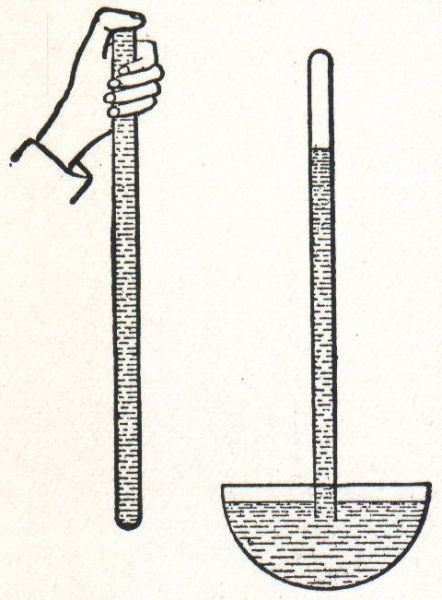 Das erste Barometer von Torricelli