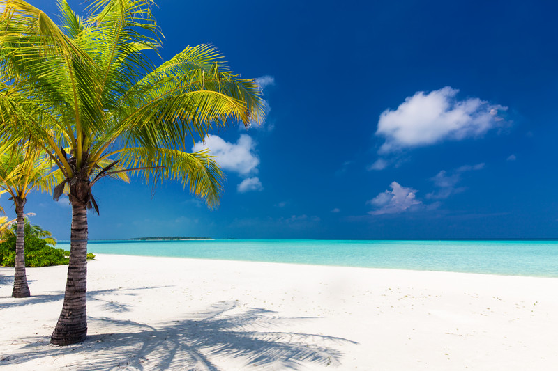 Weisser Strand auf den Malediven