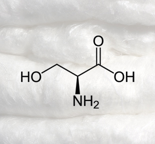 La sérine est un composant de la soie naturelle.