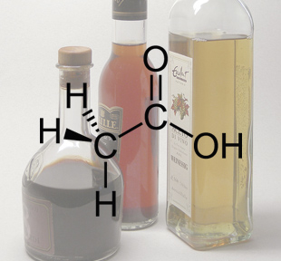 Le vinaigre contient environ 5% d'acide acétique