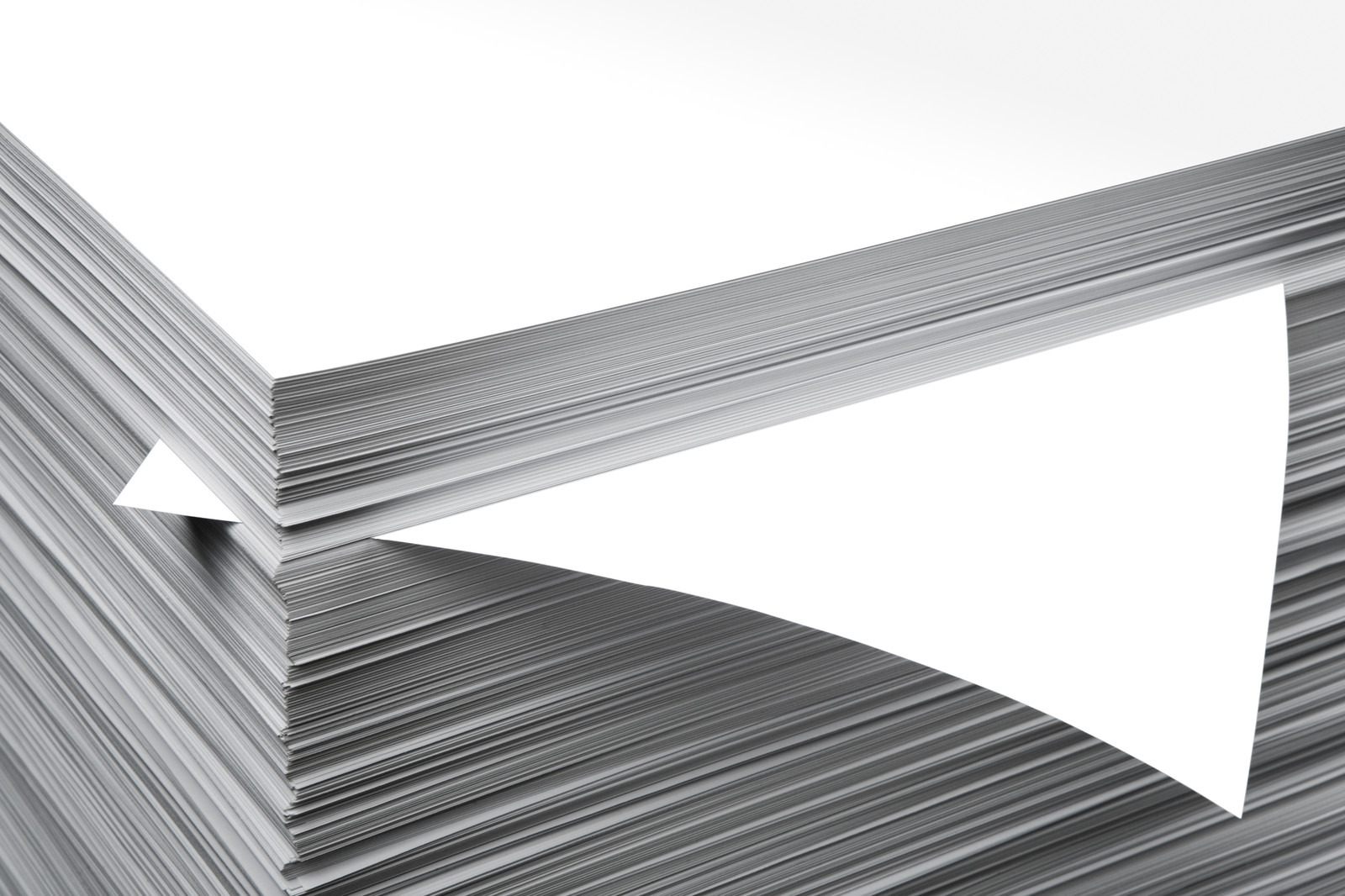 Feuilles de papier blanc
