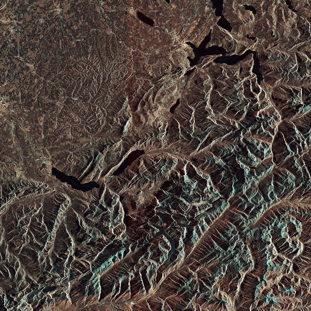 Image satellite des Alpes suisses