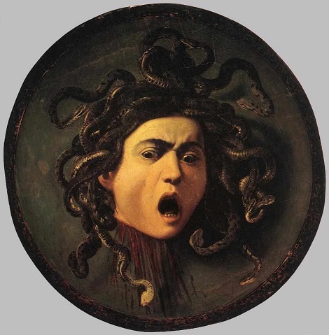 Peinture du Caravage illustrant Medusa