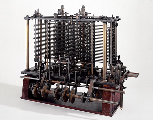 Une machine mécanique développée par Charles Babbage