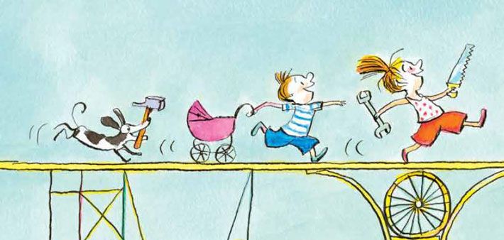 Eugénie et Nestor sont prêts à construire des ponts
